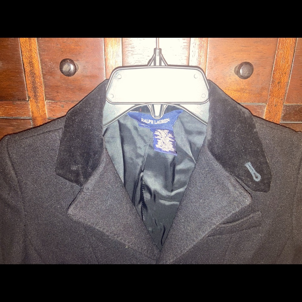 Black Ralph Lauren girls coat